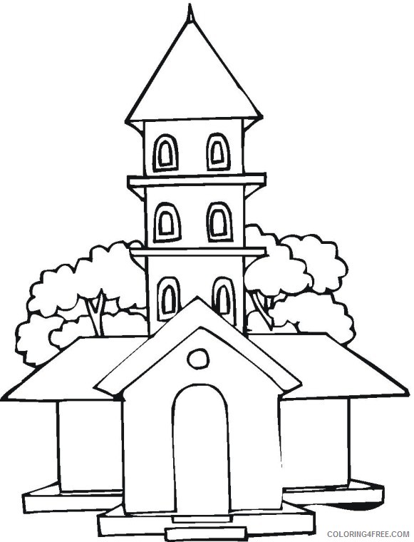 church coloring pages for kids Coloring4free
