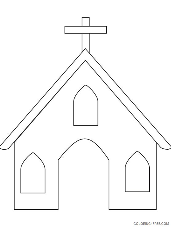 church coloring pages for preschooler Coloring4free