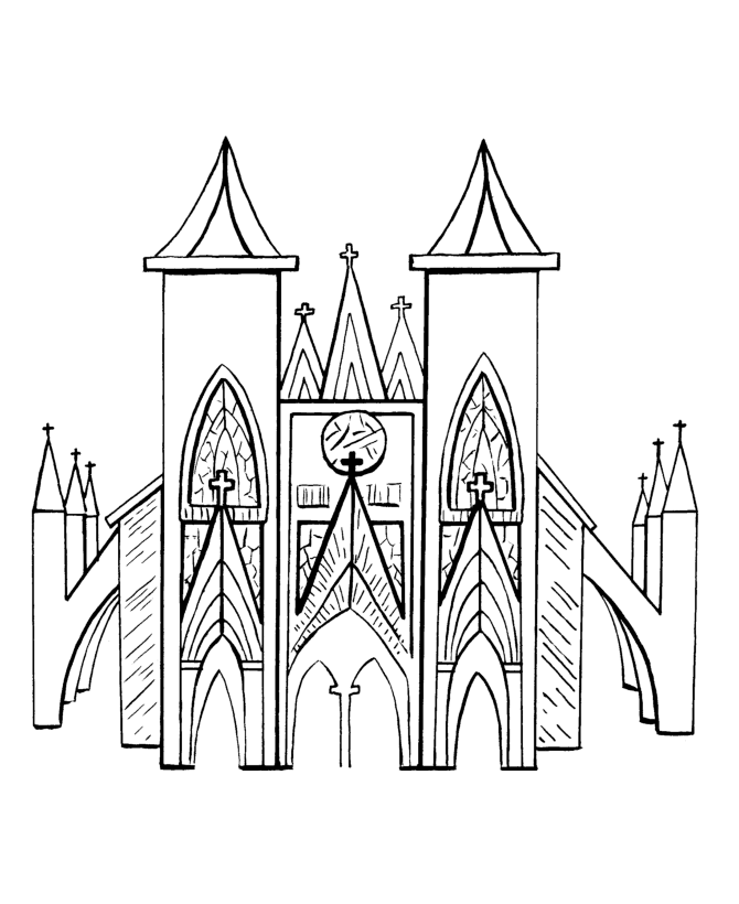 church coloring pages to print 2 Coloring4free
