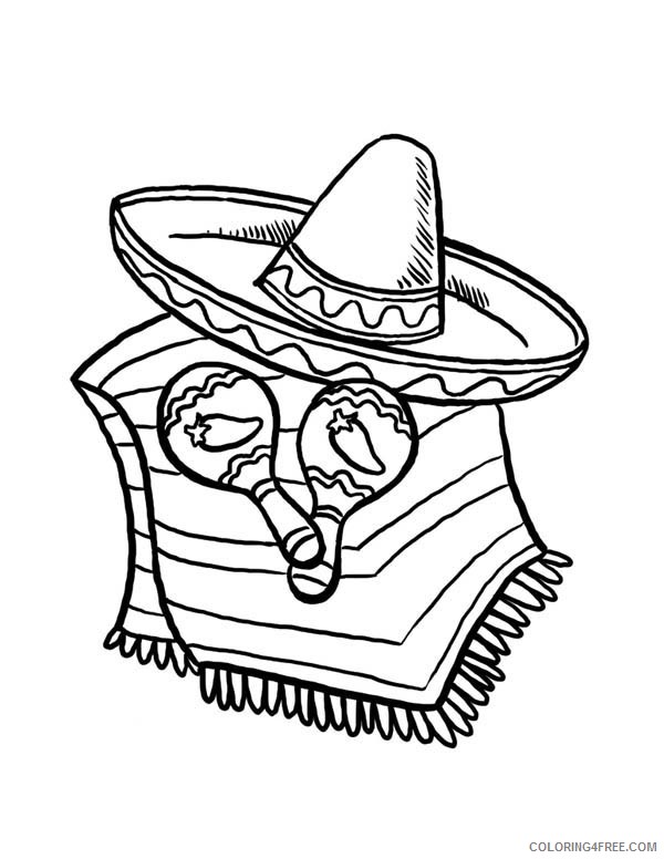 cinco de mayo coloring pages free to print Coloring4free