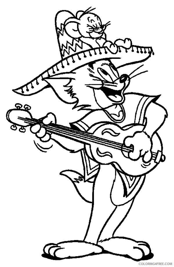 cinco de mayo coloring pages tom and jerry Coloring4free