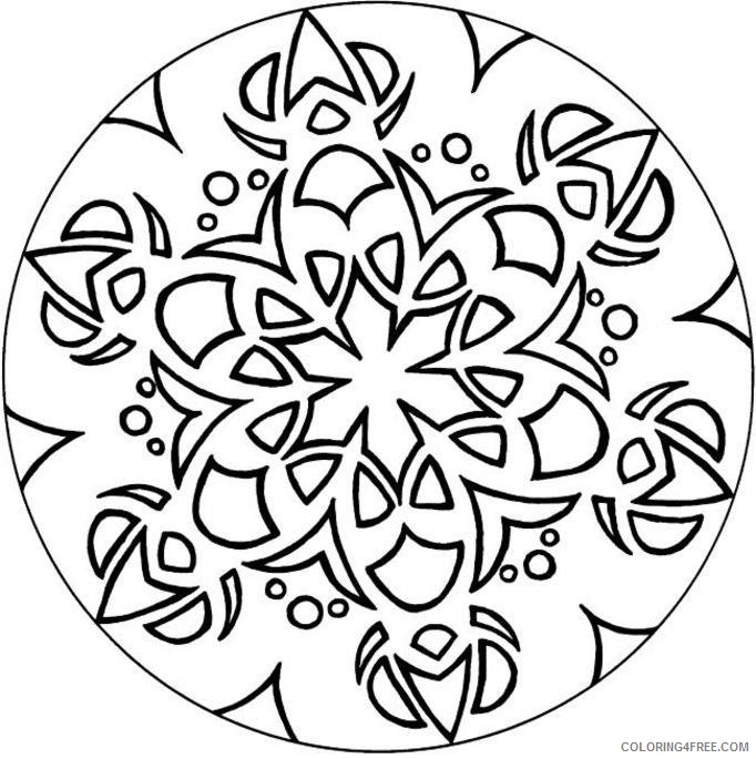 circled mandala coloring pages for teens Coloring4free