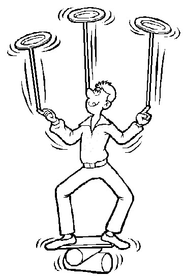 circus coloring pages balance board Coloring4free