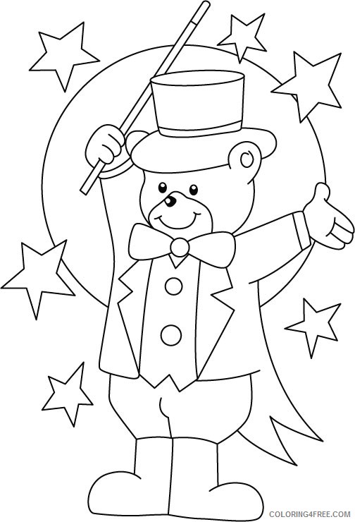 circus coloring pages for kids Coloring4free