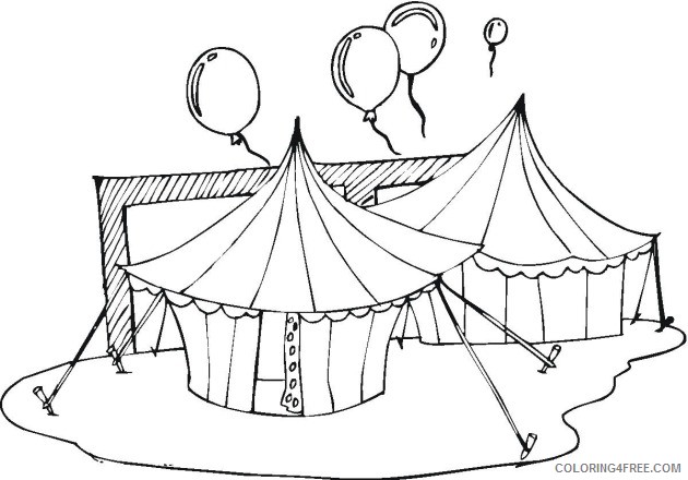 circus coloring pages tent Coloring4free