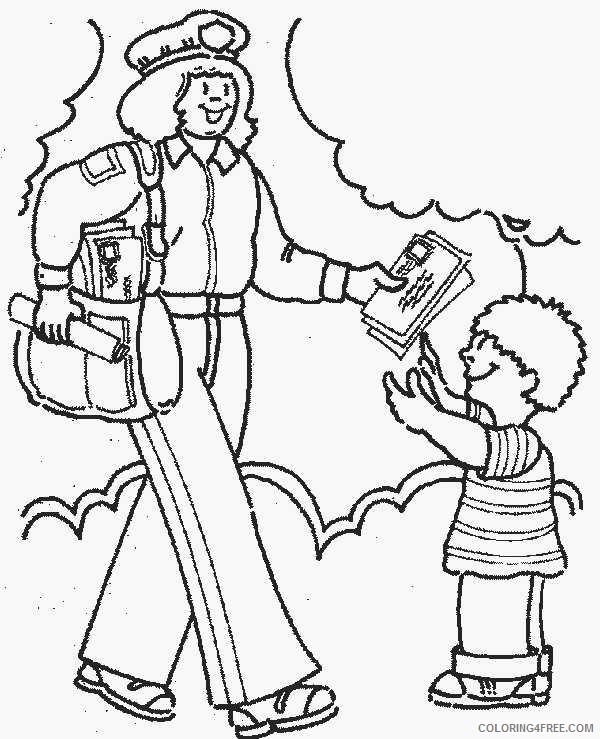 community helpers coloring pages free to print Coloring4free