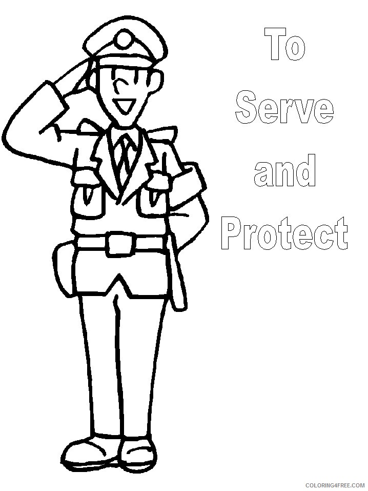 community helpers coloring pages police Coloring4free