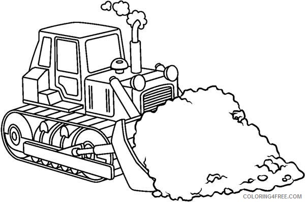 construction coloring pages bulldozer Coloring4free