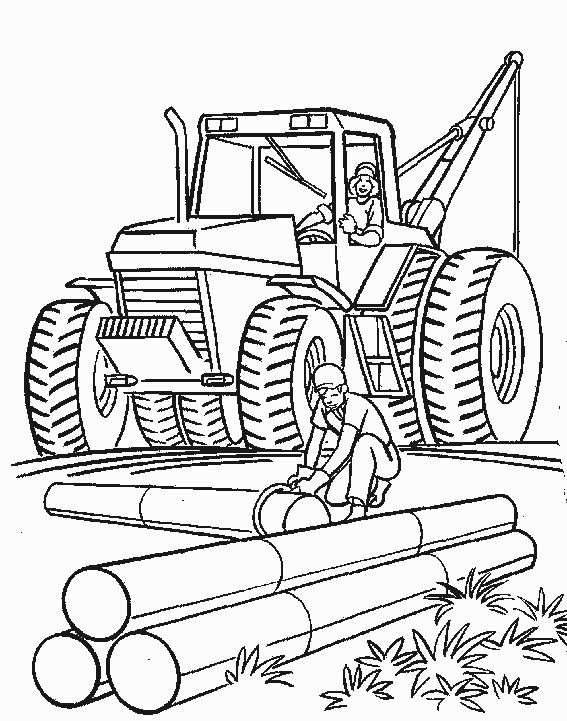 construction coloring pages printable Coloring4free