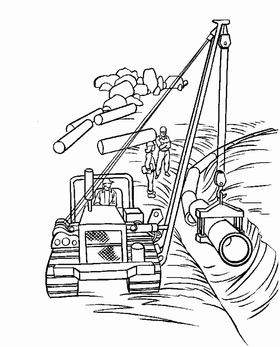 construction coloring pages to print Coloring4free
