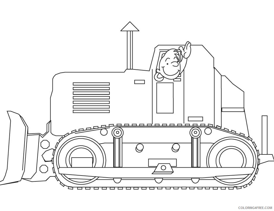construction trucks coloring pages printable Coloring4free