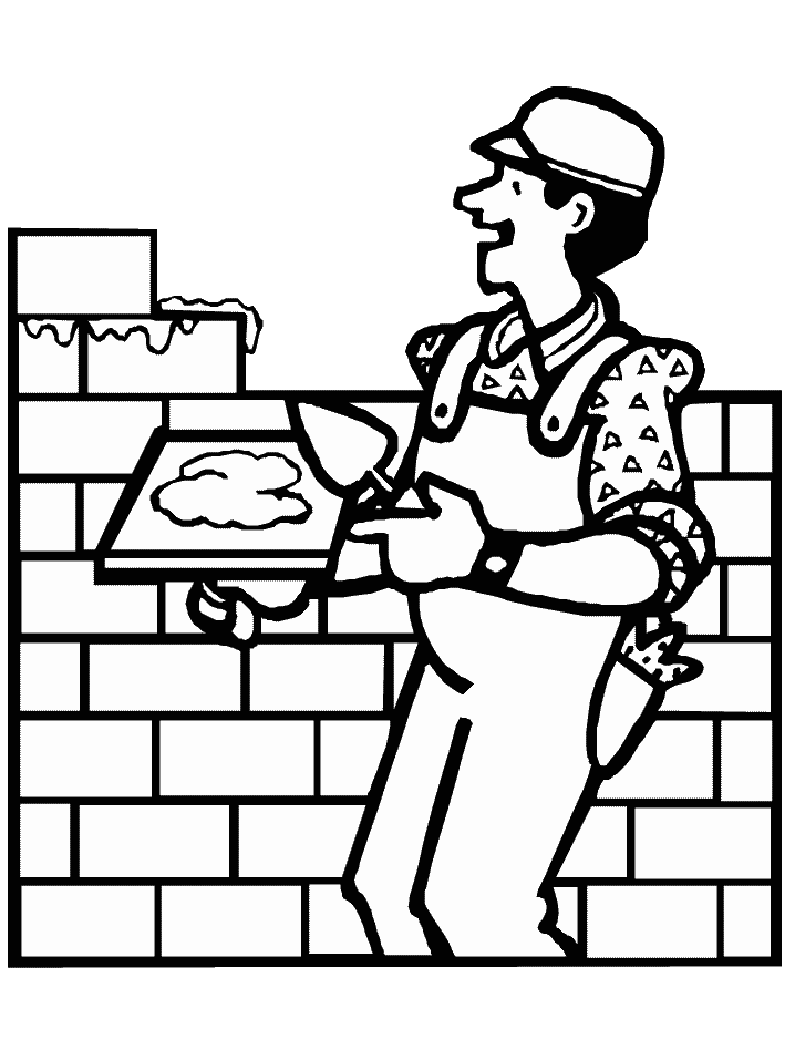 construction worker coloring pages Coloring4free
