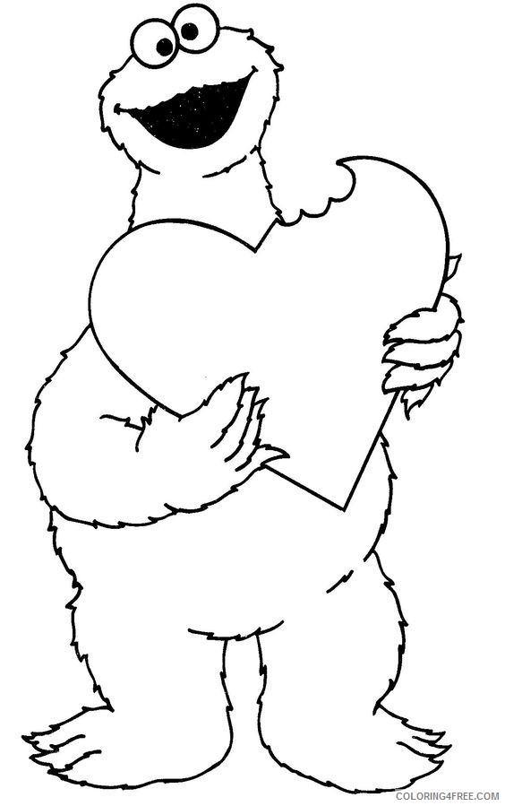 cookie monster coloring pages Coloring4free