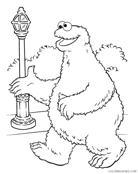 cookie monster coloring pages sesame street Coloring4free