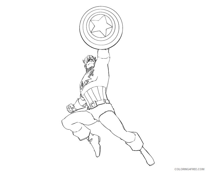 cool captain america coloring pages printable Coloring4free