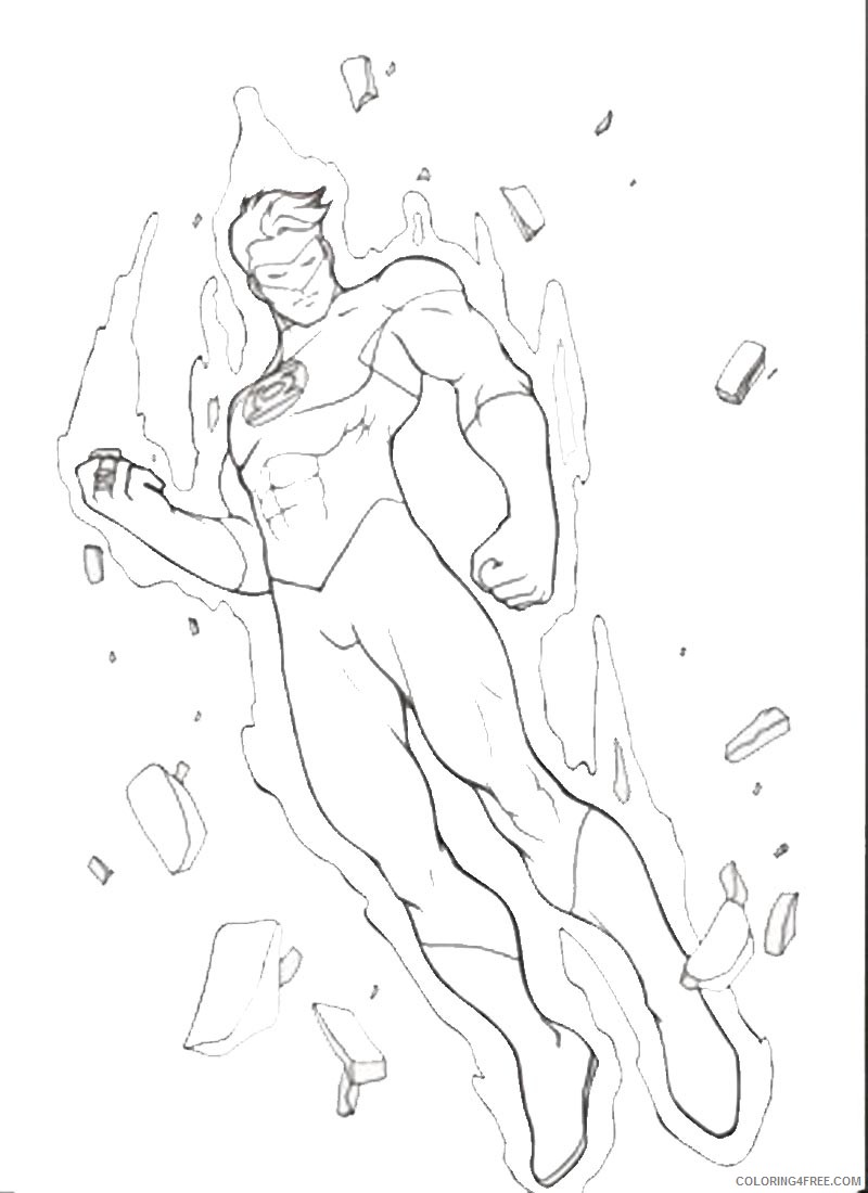 cool green lantern coloring pages Coloring4free