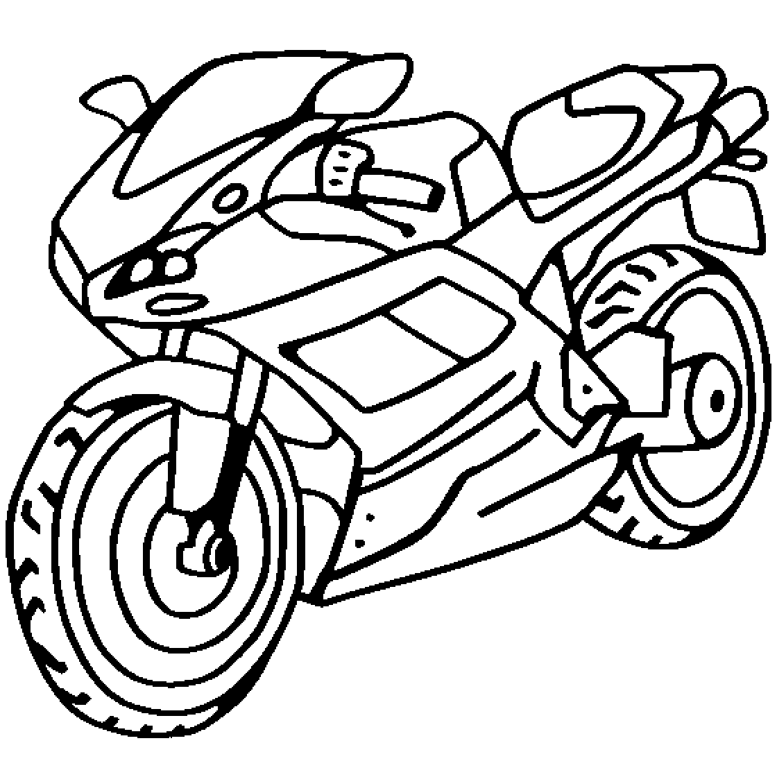 cool motorcycle coloring pages for kids Coloring4free