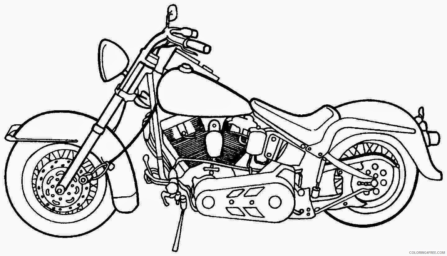 cool motorcycle coloring pages harley davidson Coloring4free