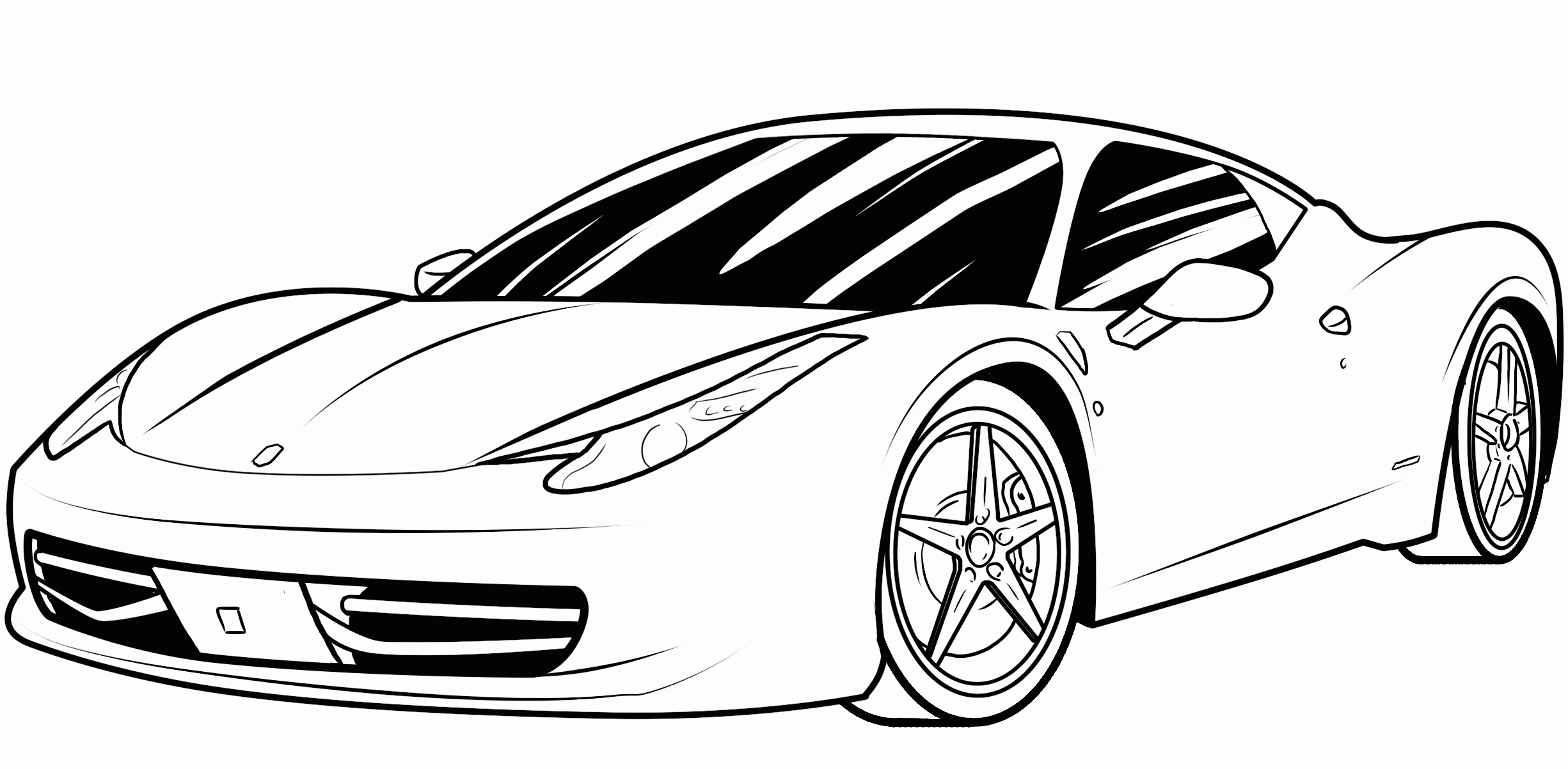 cool race car coloring pages ferrari Coloring4free