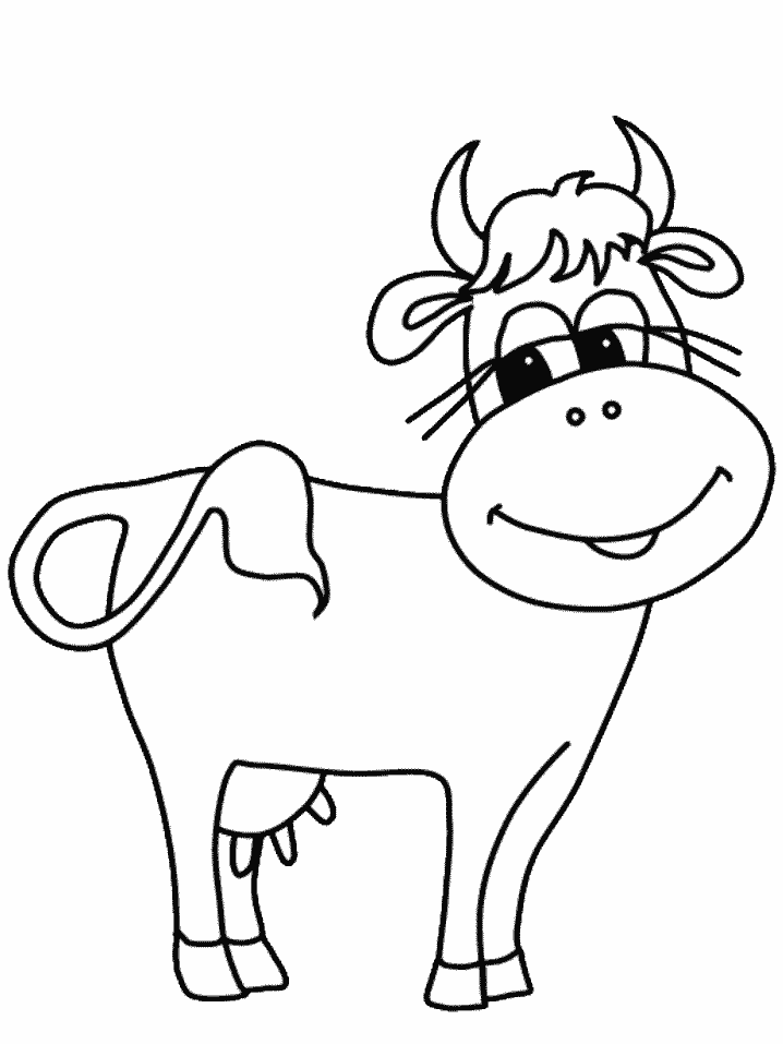 cow coloring pages printable for kids Coloring4free