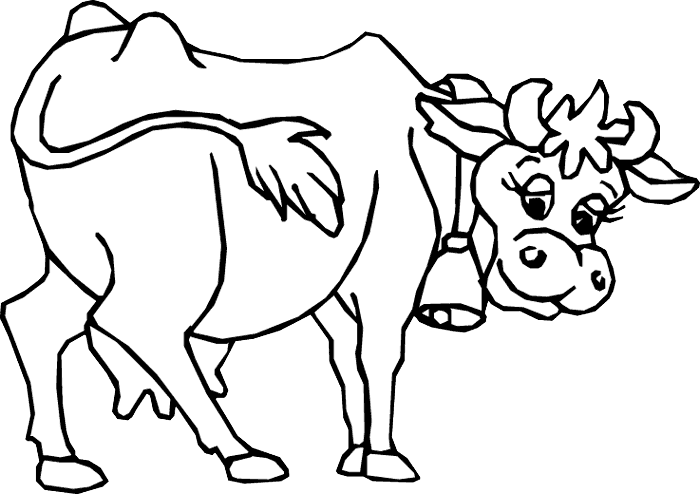 cow coloring pages to print Coloring4free