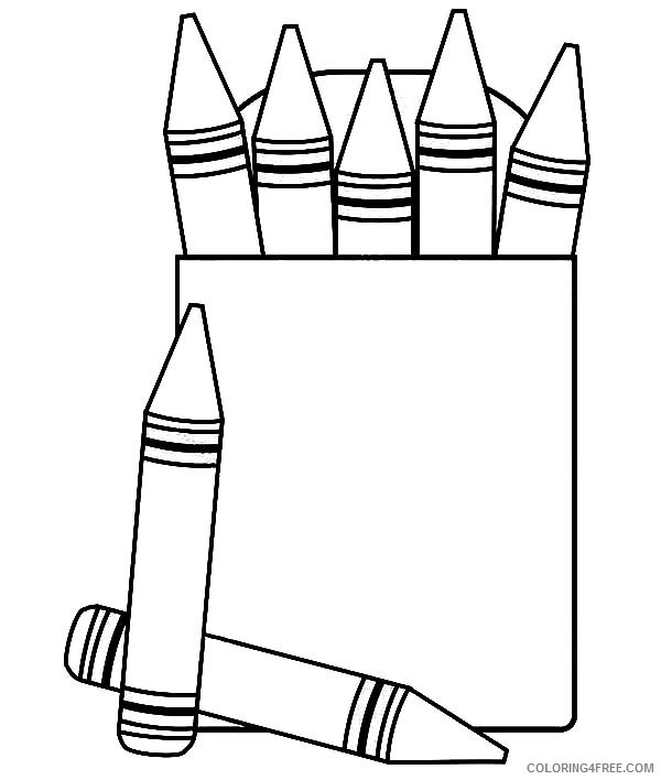 crayon box coloring pages free to print Coloring4free