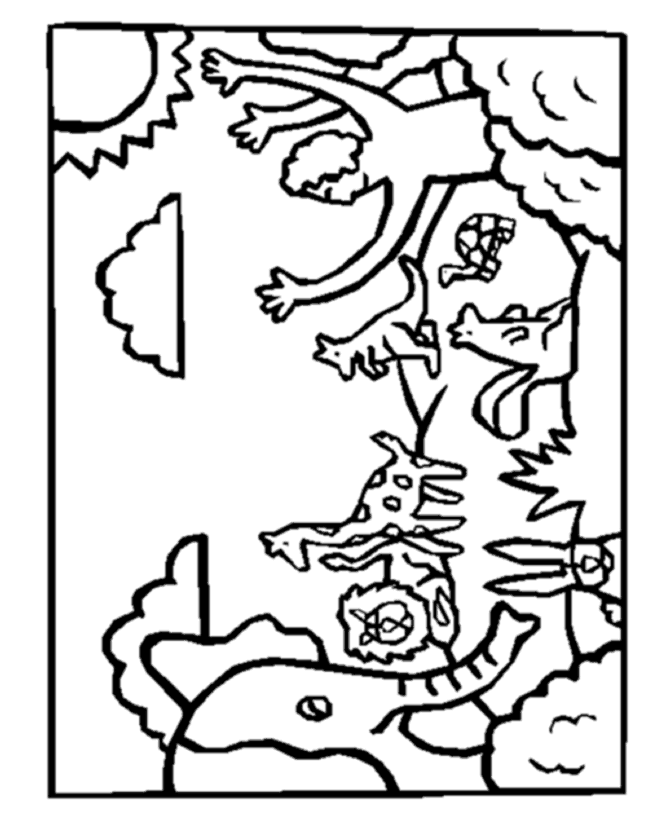 creation coloring pages for kids Coloring4free