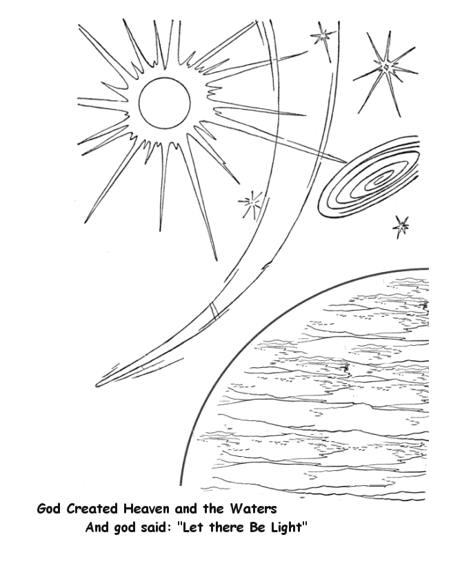 creation coloring pages space Coloring4free
