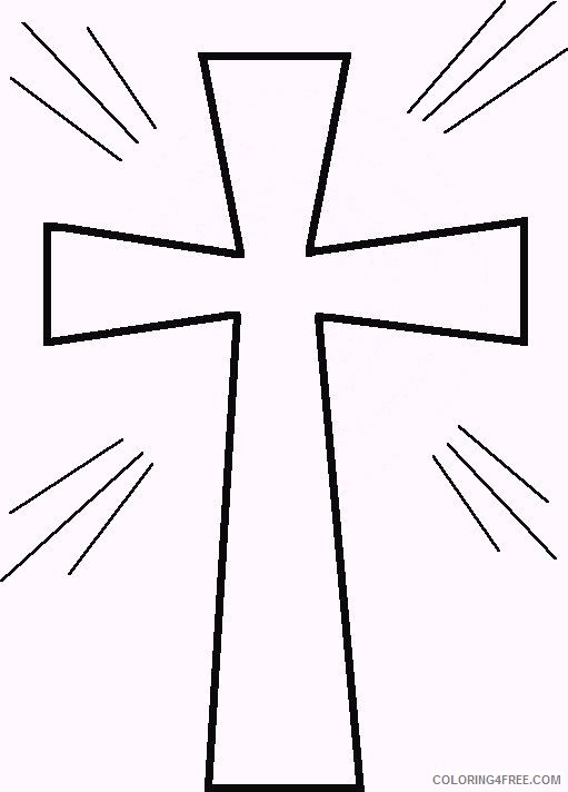 cross coloring pages for kids Coloring4free