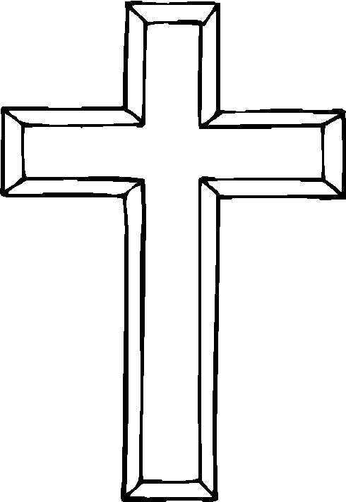 cross coloring pages for preschooler Coloring4free