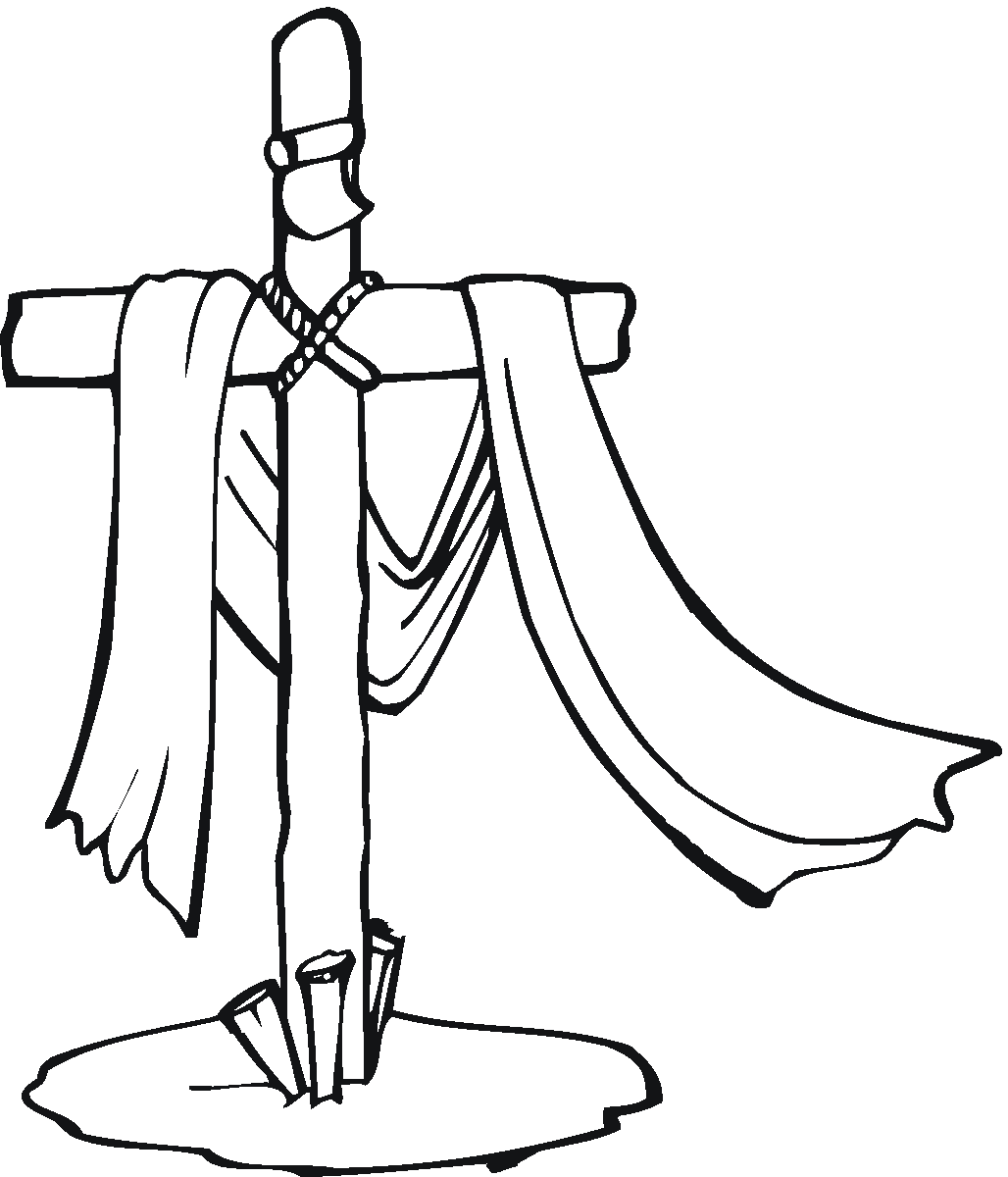 cross coloring pages free Coloring4free