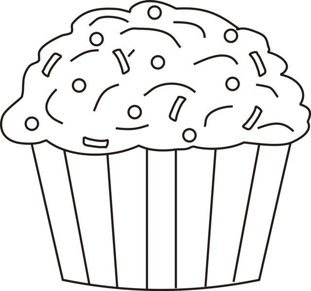 cupcake coloring pages for kids Coloring4free