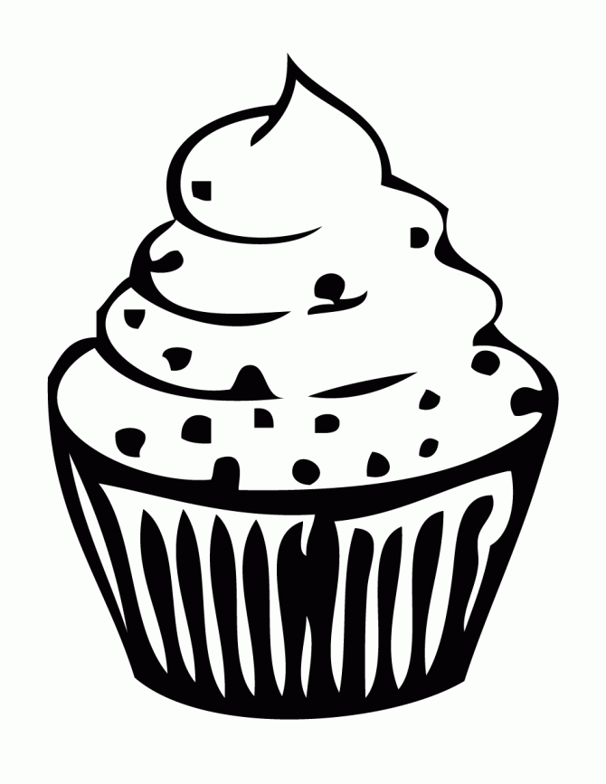 cupcake coloring pages free Coloring4free