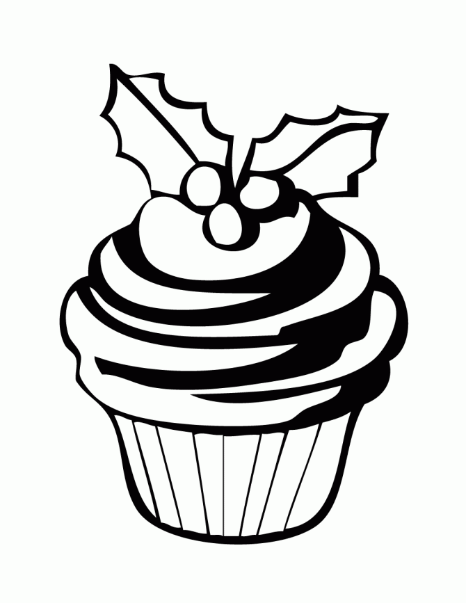 cupcake coloring pages printable Coloring4free