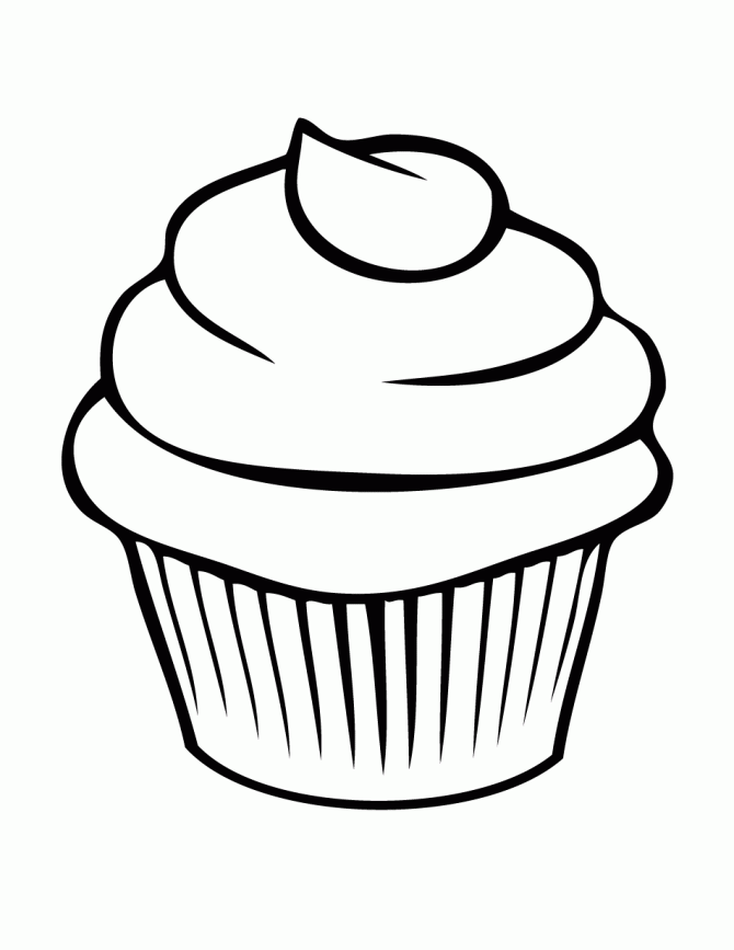 cupcake coloring pages to print Coloring4free