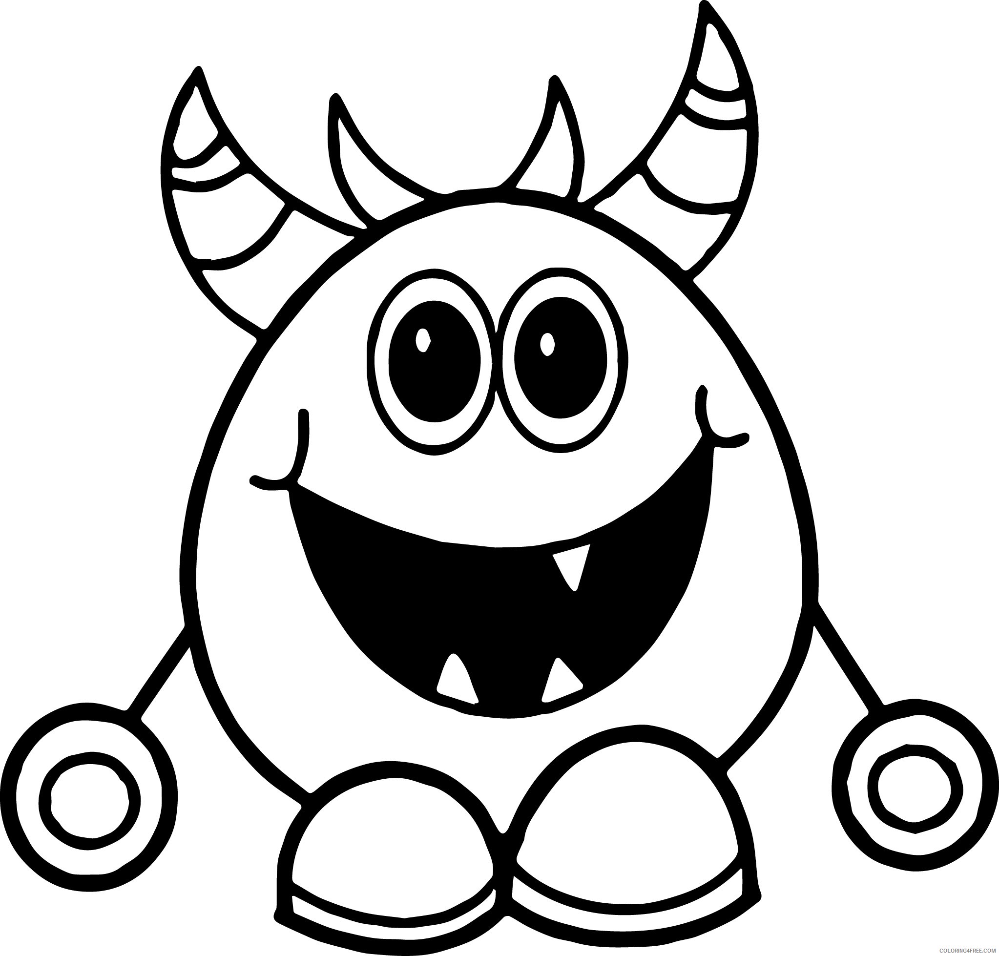 cute alien coloring pages printable Coloring4free