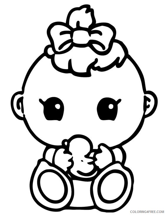 cute baby coloring pages Coloring4free