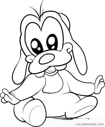 cute baby goofy coloring pages Coloring4free