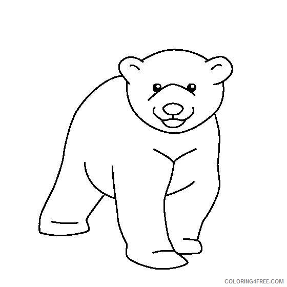 cute baby polar bear coloring pages Coloring4free