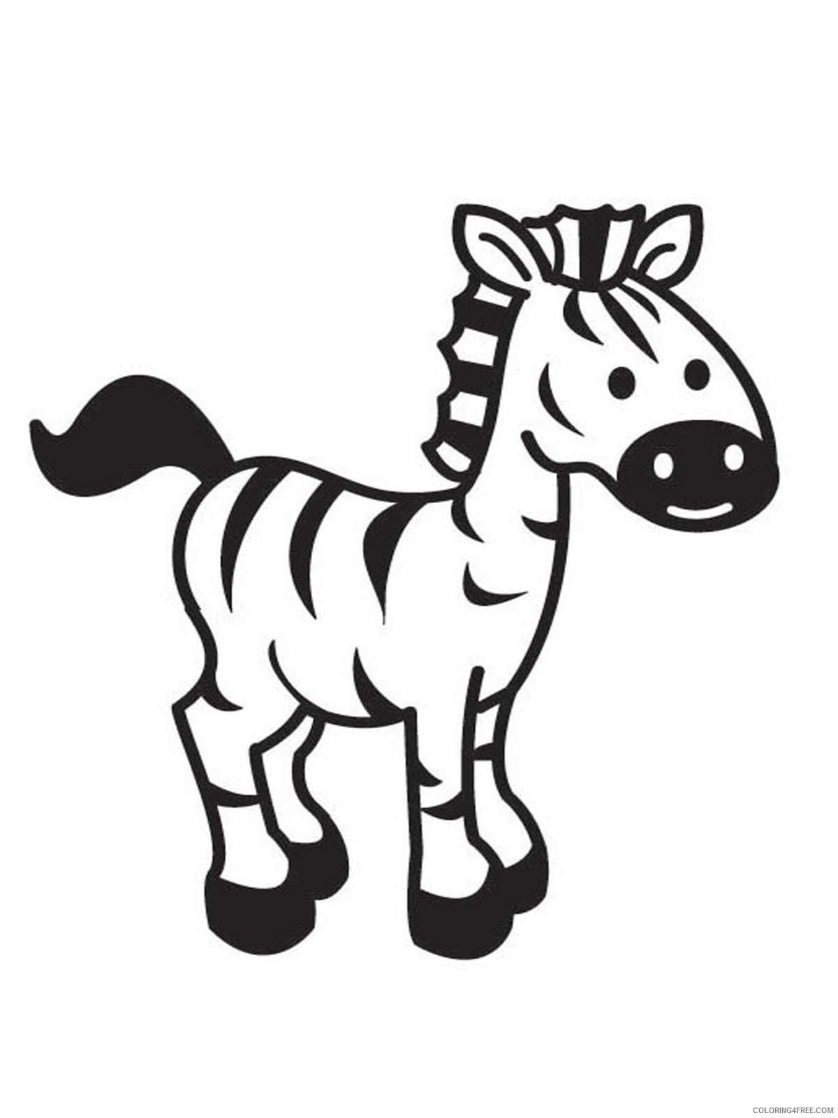 cute baby zebra coloring pages Coloring4free
