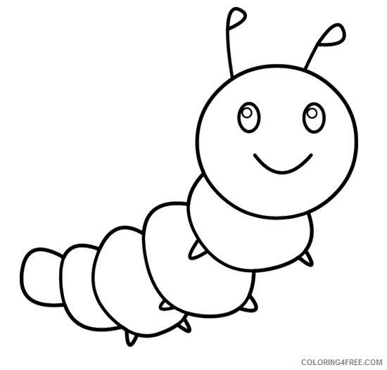 cute caterpillar coloring pages Coloring4free