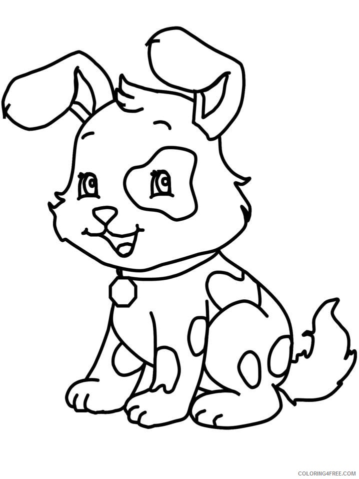 cute dog coloring pages to print Coloring4free