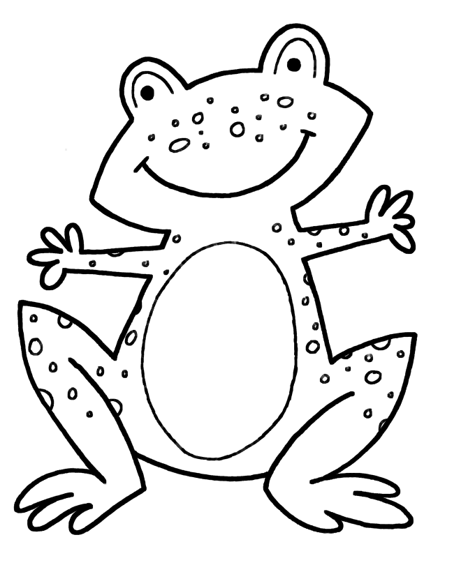 cute frog coloring pages printable Coloring4free