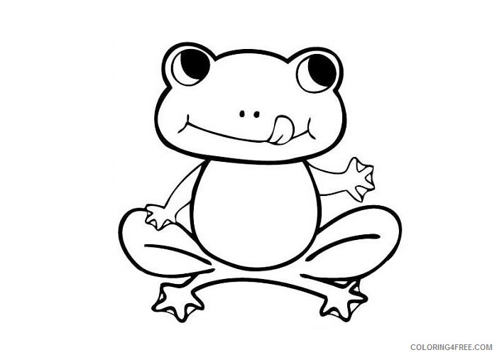 cute frog coloring pages to print Coloring4free