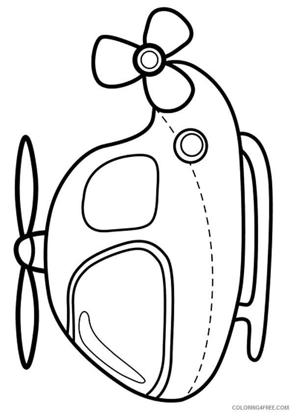 cute helicopter coloring pages Coloring4free