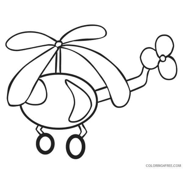 cute helicopter coloring pages for kids Coloring4free