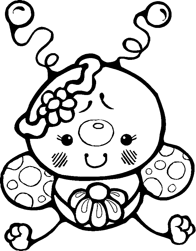 cute insect coloring pages Coloring4free