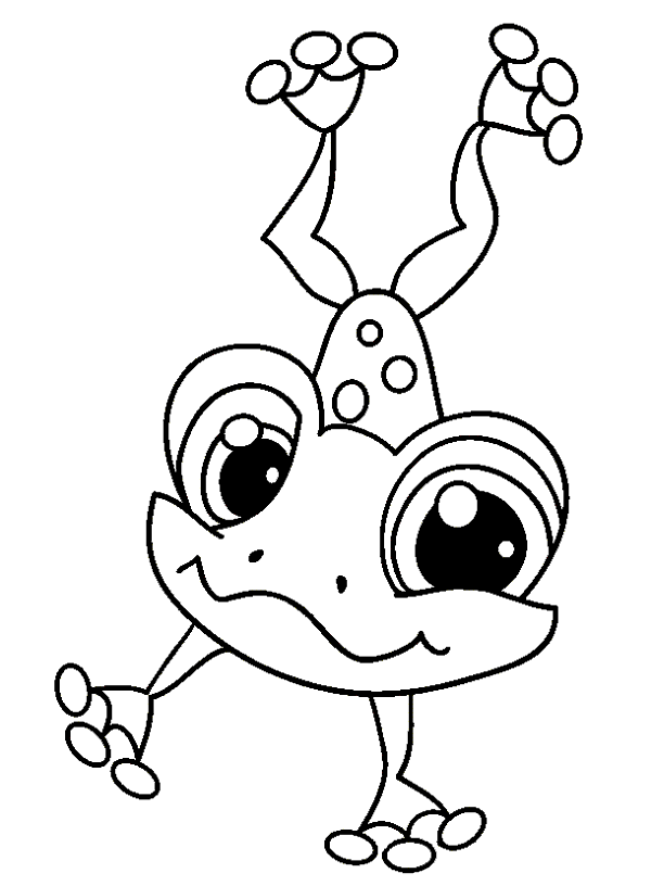 cute little frog coloring pages Coloring4free