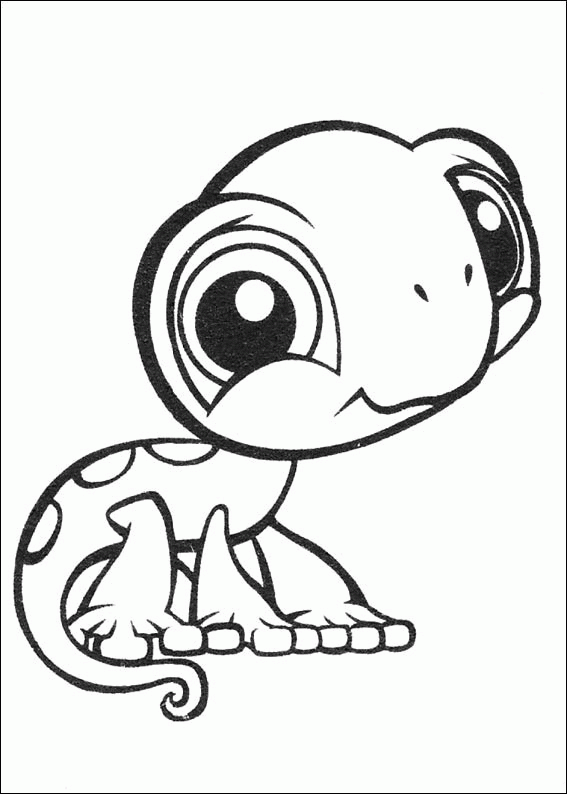 cute lizard coloring pages Coloring4free