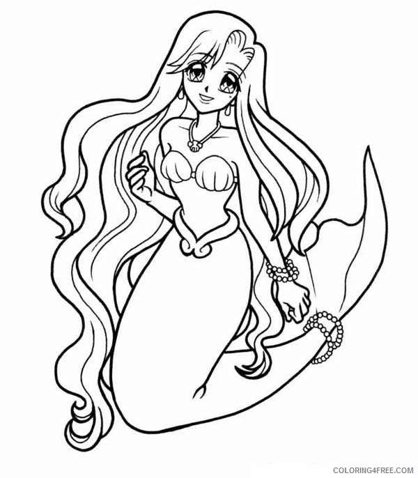 cute mermaid coloring pages Coloring4free
